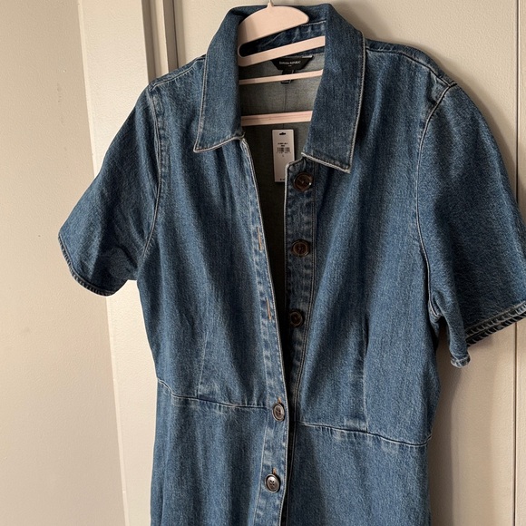 Banana Republic Blue Denim Midi Shirt Dress - Picture 6 of 7